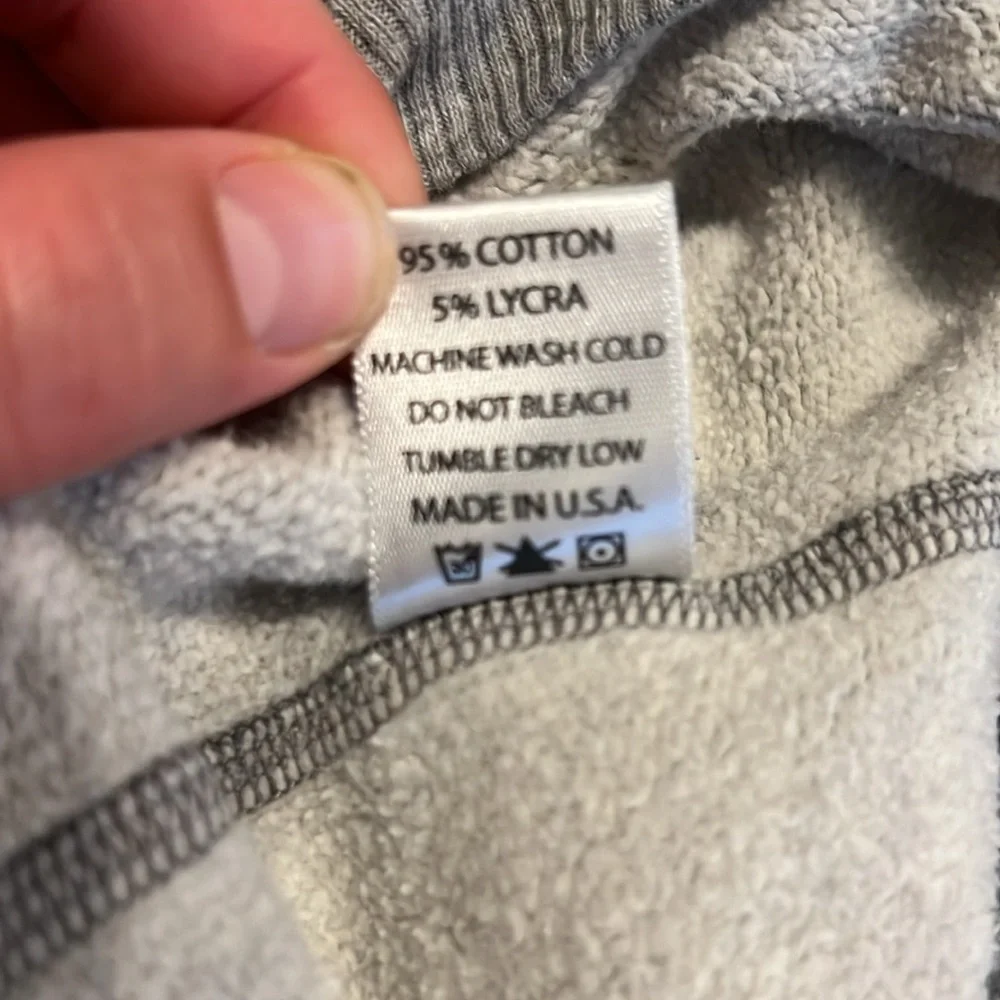 Small Free people Riley cotton hoodie with denim elbow patches. - Picture 8 of 8